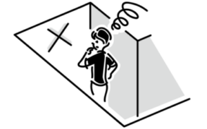 行き止りになった人